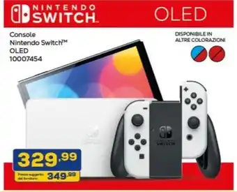 Euronics NINTENDO SWITCH Console Nintendo Switch™ OLED 10007454 offerta