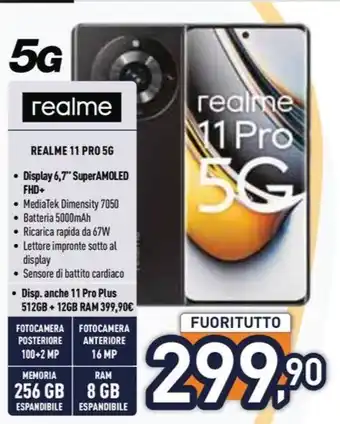 Unieuro REALME 11 PRO 5G offerta