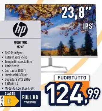 Unieuro hp MONITOR M24F offerta