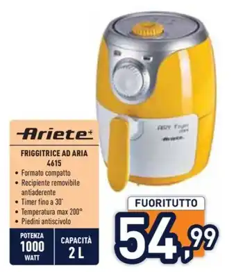 Unieuro Ariete FRIGGITRICE AD ARIA 4615 offerta