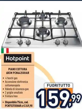 Unieuro Hotpoint PIANO COTTURA 60CM PCN642TIXHAR offerta