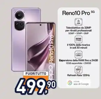 Unieuro Reno10 Pro 5G offerta