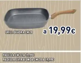 Unieuro GRILL QUADRA CM 28 offerta