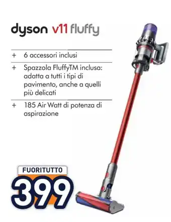 Unieuro dyson v11 fluffy offerta