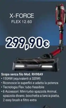 X-FORCE FLEX 12.60 Scopa senza filo