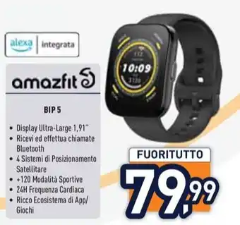 Unieuro amazfit BIP 5 offerta