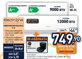 Unieuro Electroline CONDIZIONATORE DUALSPLIT offerta