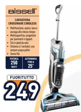 Unieuro LAVASCIUGA CROSSWAVE CORDLESS offerta