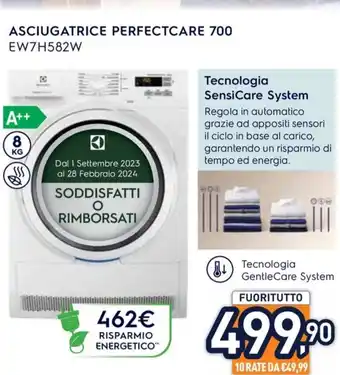 Unieuro ASCIUGATRICE PERFECTCARE 700 EW7H582W offerta