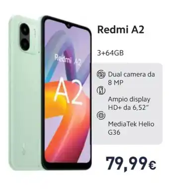 Unieuro Redmi A2 offerta