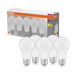 OBI Lampadina led a goccia osram luce calda 2700 k 60 w e27 5 pz offerta