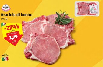 ALDI Braciole di lombo 500g offerta