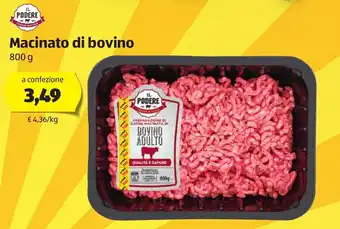 ALDI Macinato di bovino 800g offerta