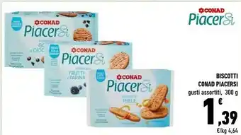 Conad Conad Biscotti Frollini Con Frutti Rossi E Farina Di Riso offerta