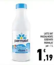 Conad LATTE UHT PARZIALMENTE SCREMATO PARMALAT pet-1 L offerta