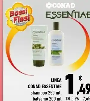 Conad Conad Shampoo Essentiae offerta