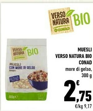 Conad Conad - Muesli Con More Di Gelso 300 G(ml) offerta