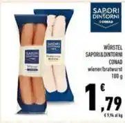 Conad WÜRSTEL SAPORI&DINTORNI CONAD wiener/bratwurst 180 G offerta