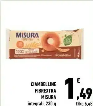 Conad Misura Ciambelline Fibrextra offerta