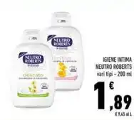 Conad IGIENE INTIMA NEUTRO ROBERTS vari tipi - 200 ml offerta