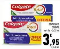 Conad DENTIFRICIO COLGATE vari tipi-2x75 ml offerta