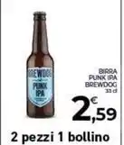 Conad BIRRA PUNK IPA BREWDOG 33 CL offerta