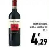 Conad CHIANTI RISERVA D.O.C.G. GEOGRAFICO 75 cl offerta