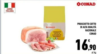Conad Prosciutto Cotto Di Alta Qualita Nazionale offerta