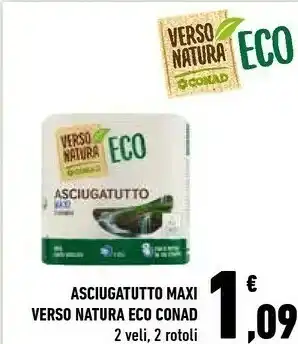 Conad Conad Asciugatutto Maxi Verso Natura Eco 2 Veli offerta