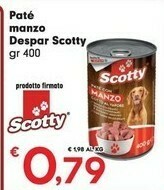 Despar Despar Scotty Paté Manzo offerta