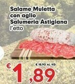 Despar Salumeria Astigiana Salame Muletta Con Aglio offerta