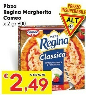 Despar Cameo Pizza Regina 2 Margherite 600 G(ml) offerta