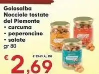 Despar Golosoalba Nocciole Tostate Del Piemonte Curcuma offerta