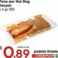 Despar Despar Pane Per Hot Dog offerta