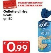Despar Scotti Gallette Di Riso offerta