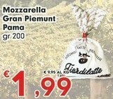 Despar Pama Mozzarella Gran Piemunt offerta