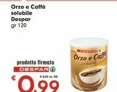 Despar Despar Orzo E Caffe Solubile offerta