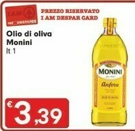 Despar Monini Olio Di Oliva 1000 G(ml) offerta