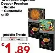 Despar Despar Premium Brasile/guatemala offerta