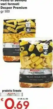 Despar Despar Pasta Di Semola Premium offerta