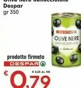 Despar Despar Olive Nere Deonocciolate offerta