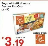 Despar Despar - Era Ora Sugo Ai Frutti Di Mare 450 G(ml) offerta