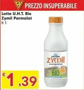 Despar Parmalat Zymil Latte U.H.T Bio offerta