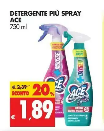 Tigros Ace Detergente Piu Spray offerta