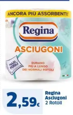 Sigma Regina Asciugoni 2 Rotoli offerta