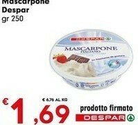 Despar Despar - Mascarpone 250 G(ml) offerta
