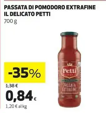 Coop Petti Passata Di Pomodoro Extrafine Il Delicato 700 G offerta