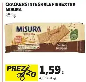 Coop Misura Fibrextra Crackers Integrali 385 G(ml) offerta