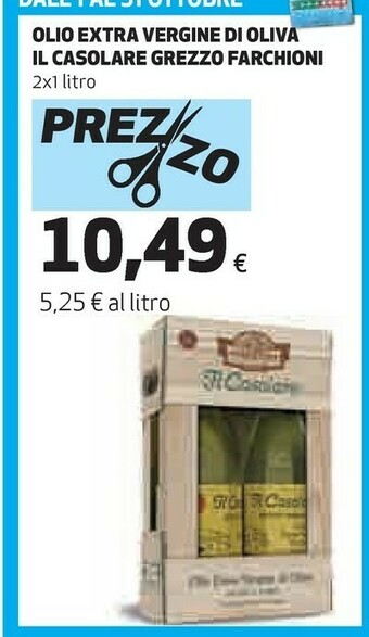 Coop Farchioni Olio Extra Vergine Di Oliva Il Casolare Grezzo offerta