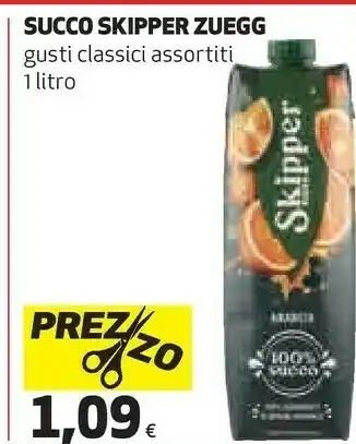 Coop Skipper Zuegg Succo offerta